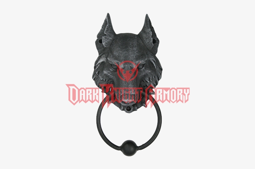 Wolf Gargoyle Door Knocker - Dragon Cross Wall Plaque Gothic Decor, transparent png #4215585