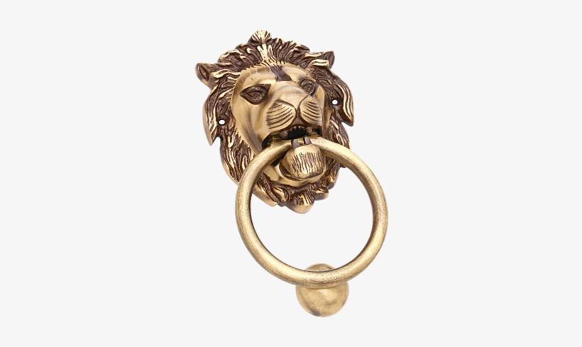 Antique Lion Door Knocker - Door Handles Aligarh, transparent png #4215908