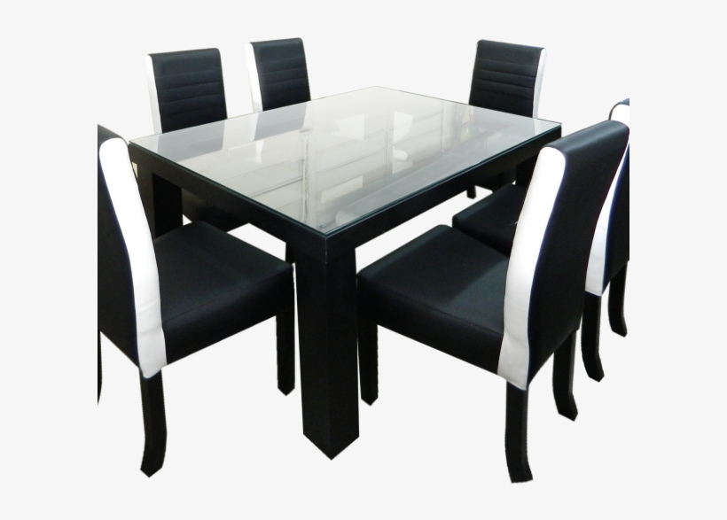 Comedor - Mesa Comedor Con Vidrio Incrustado, transparent png #4216025