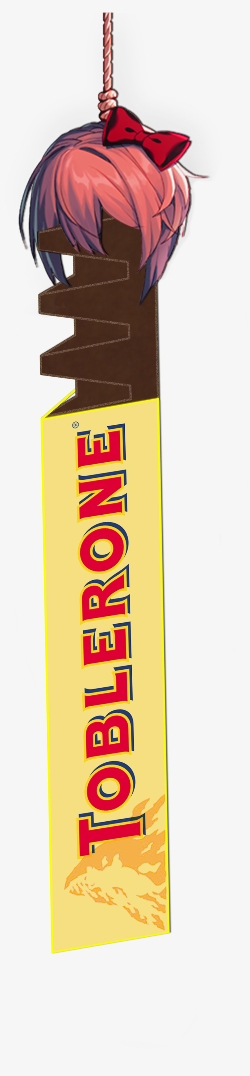 There's A Shit Ton Of Toblerone Ddlc Memes Like This - Orange, transparent png #4216288