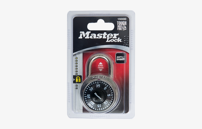 Master Lock 1530dcm X-treme Combination Lock, transparent png #4216480