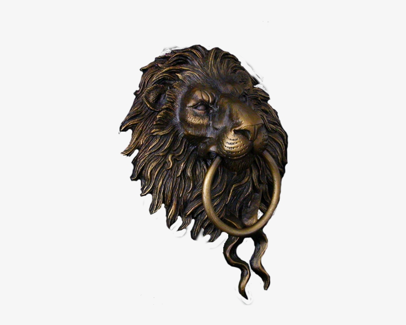 Lion Door Knocker - Lionhead Door Knocker For Sale, transparent png #4216551