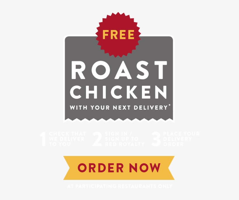 Red Rooster Free Roast Chicken - Red Rooster Home Delivery, transparent png #4216595