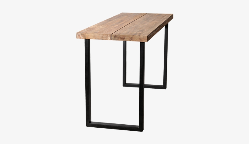 Prox Mesa Alta Comedor Teca Y Hierro Blok 130x68x90, transparent png #4216659