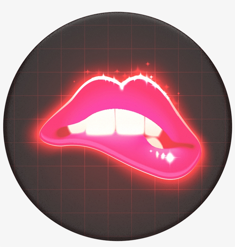 Neon Lips, transparent png #4217112