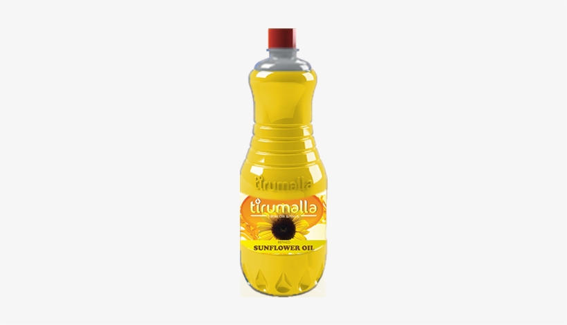 Refined Sunflower Oil 1 Ltr Bottle - Sunflower Oil Bottle Png, transparent png #4217301