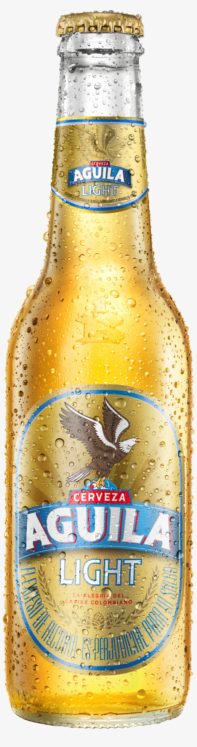 Botella Retornable De Aguila Light 330 Centímetros - Cerveza Aguila Bien Fria Png, transparent png #4217356