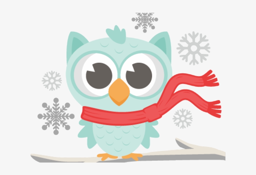 Owl Winter Cliparts - Clip Art, transparent png #4217402