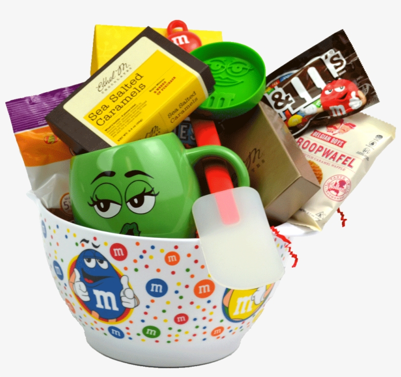 M&m Character Gift Baking Bowl - M&m's Crispy Chocolate Candies - 30 Oz Pouch, transparent png #4217448