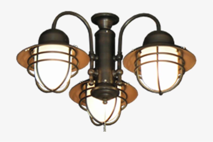 Picture Of 362 Indoor & Outdoor Lantern Light With - Gulf-coast Fl362" Outdoor Rated Ceiling Fan Light Kit, transparent png #4217473