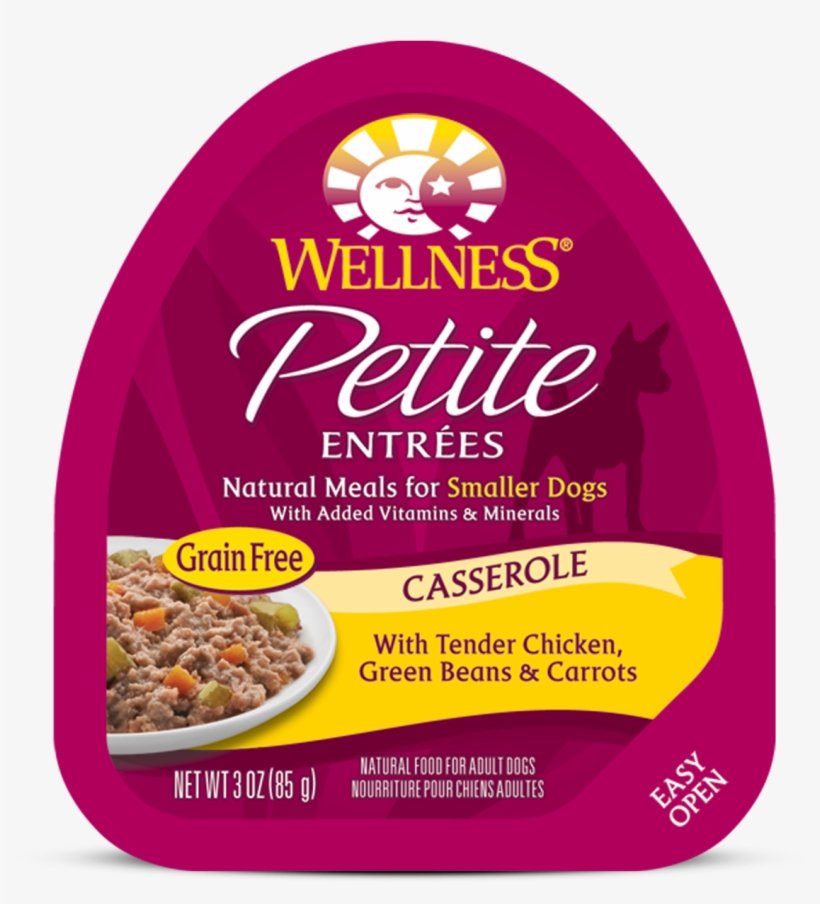 Casserole Chicken Green Beans - Wellness Natural Pet Food Wellness Petite Entrees Shredded, transparent png #4218054
