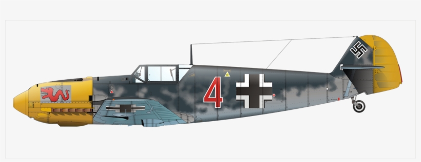 Eskortflugzeug Für Sturmbockstaffeln Messerschmitt - Bf 109 Black 8, transparent png #4218141