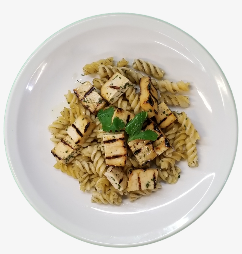 Pesto Whole-wheat Pasta With Tofu & Vegetables - Pasta, transparent png #4218185