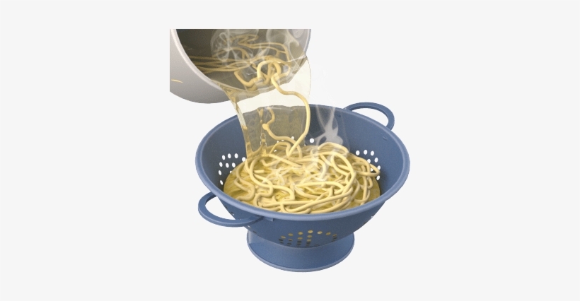 Bowl-shaped Strainers With Base - Spaghetti Aglio E Olio, transparent png #4218215