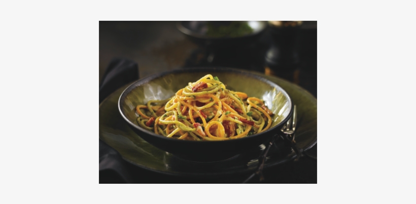 Bowl Of Pc Tricolore Spaghetti Tossed In Egg, Pancetta, - Spaghetti, transparent png #4218245