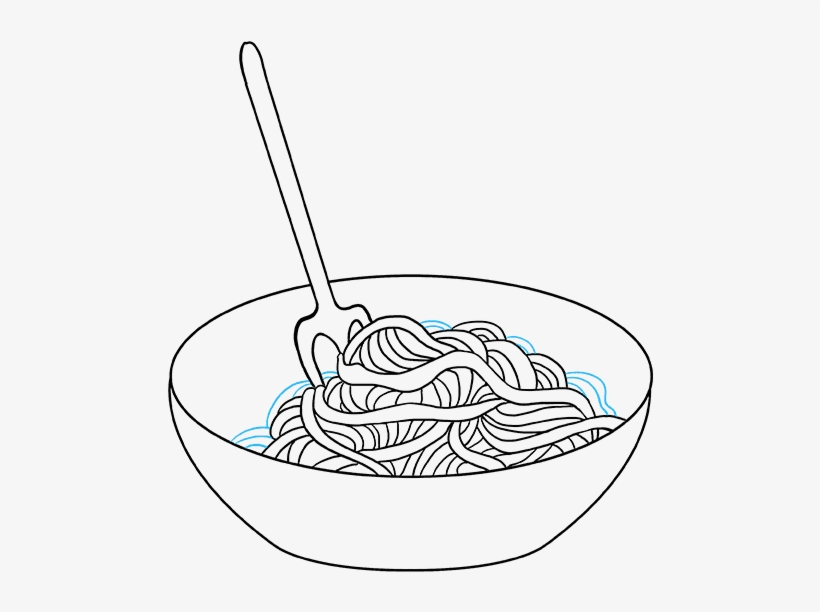 How To Draw Spaghetti - Drawing, transparent png #4218413