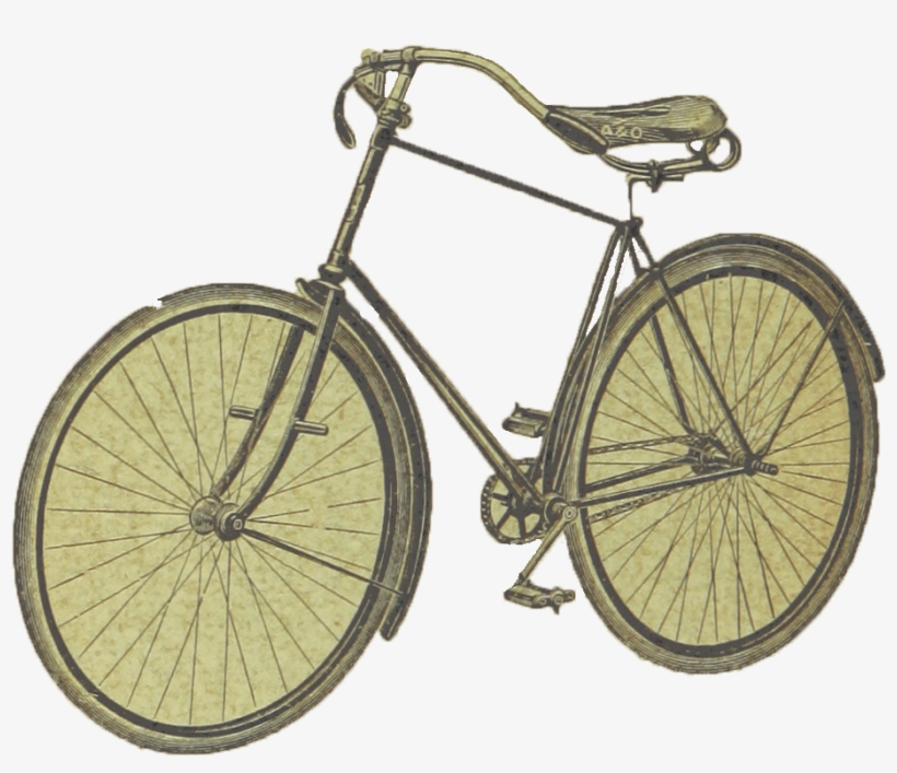 Vintage Victorian Bike - Bicycle, transparent png #4218520