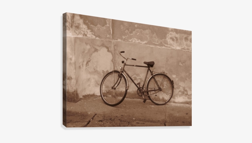 Old Bicycle Canvas Print - Road Bicycle, transparent png #4218603