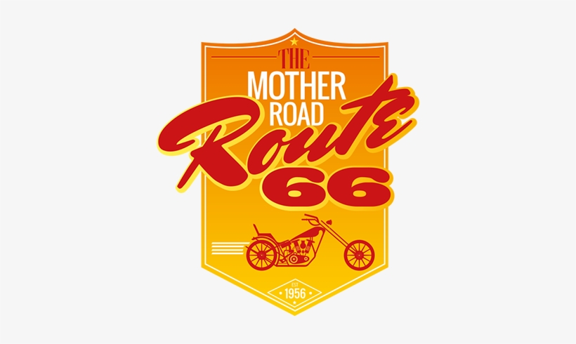 The Mother Road Route 66 Wall Sticker - Carteles De Ruta 66, transparent png #4218605