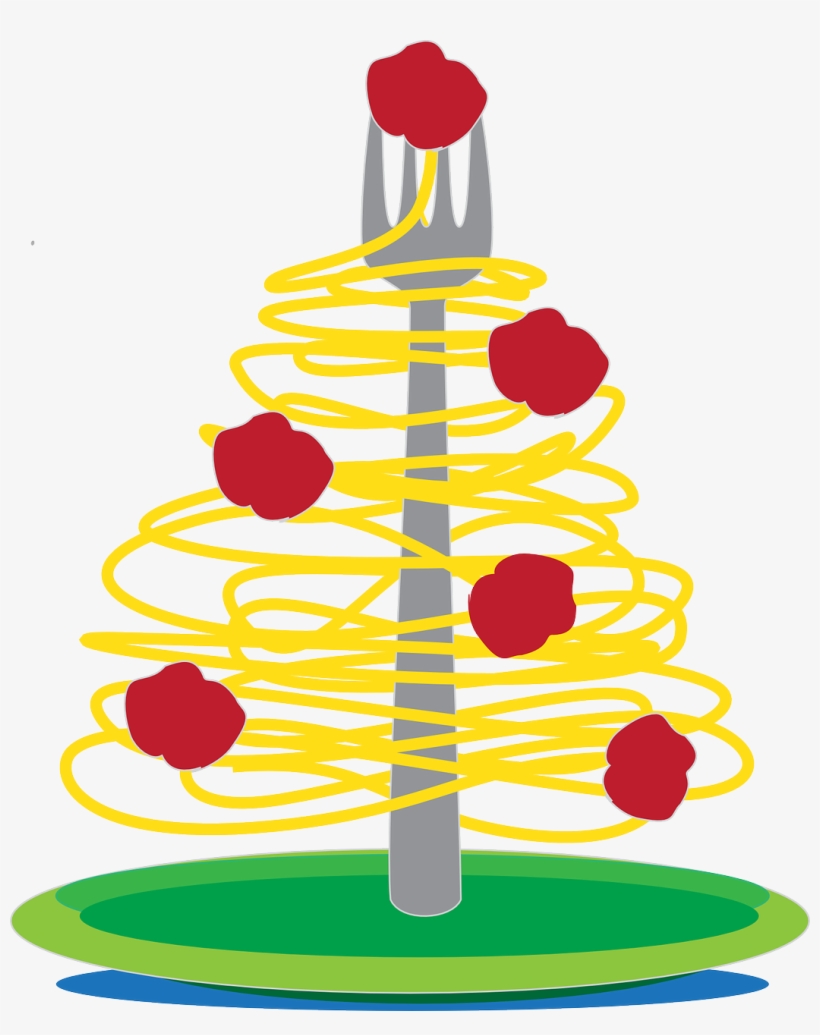 Small Clipart Spaghetti - Christmas Spaghetti, transparent png #4218684