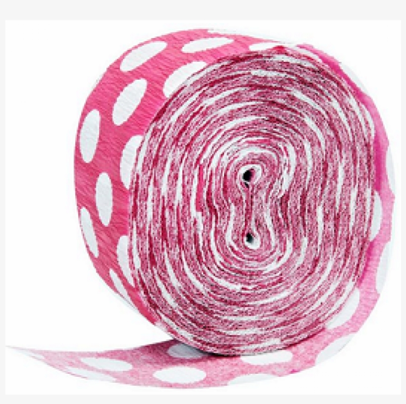 [single Pack] Crepe Paper Streamer Roll Girly Polka, transparent png #4218713