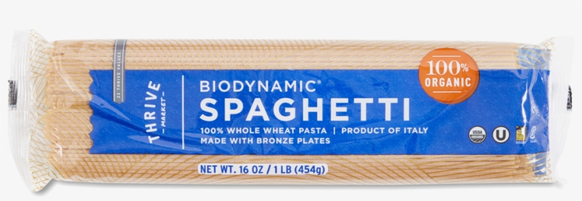 Organic Biodynamic Whole Wheat Spaghetti - Spaghetti, transparent png #4218899