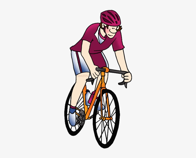 Vintage Clip Art - Phillip Martin Clipart Bike, transparent png #4218945