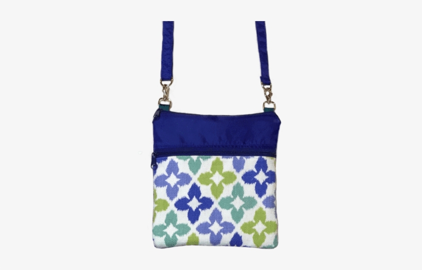 Novia In Blue & Green With Blue Nylon Mini Square Crossbody - Blue, transparent png #4219154