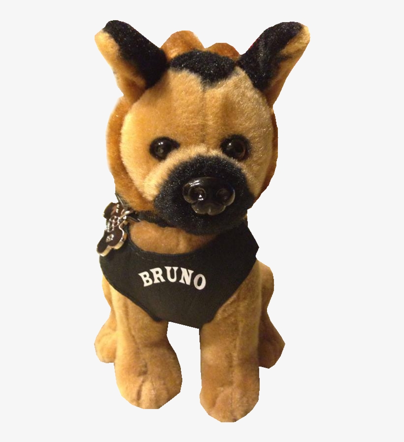 Bruno Stuffed Dog Front - Anaheim, transparent png #4219248