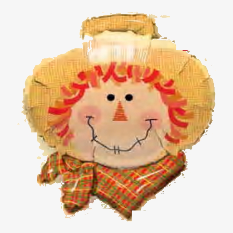Espantapajaro - Scarecrow Head Foil Mylar Balloon | 26" | Unpackaged, transparent png #4219317