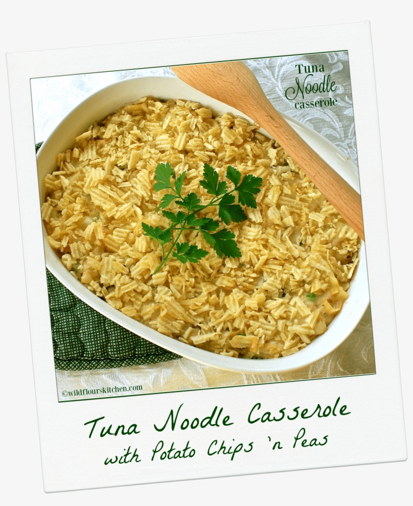 Tuna Noodle Casserole With Potato Chips 'n Peas - Tuna Casserole, transparent png #4219341