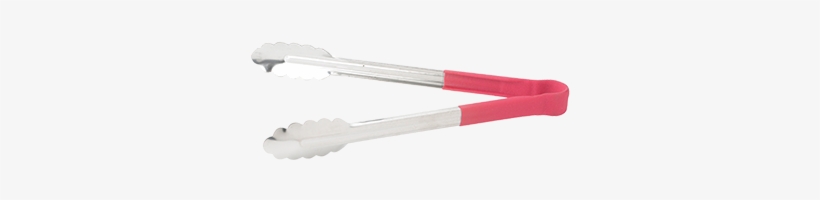 Winco Utility Tong With Red Non-slip Grip 12-inch, transparent png #4220129