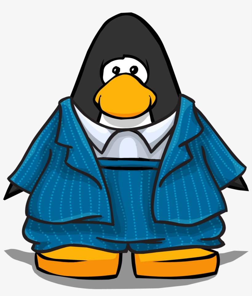 Blue Zoot Suit On Player Card - Club Penguin Cloud Wave Bracers, transparent png #4221018