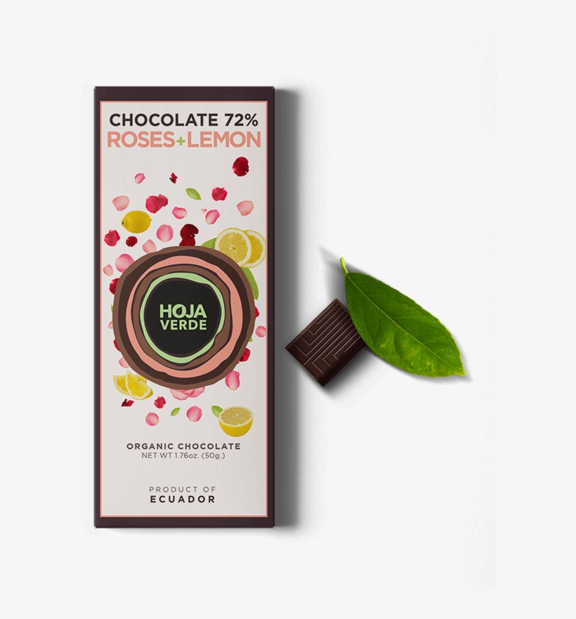 72% Roses Lemon - Hoja Verde Chocolate 2018, transparent png #4221067