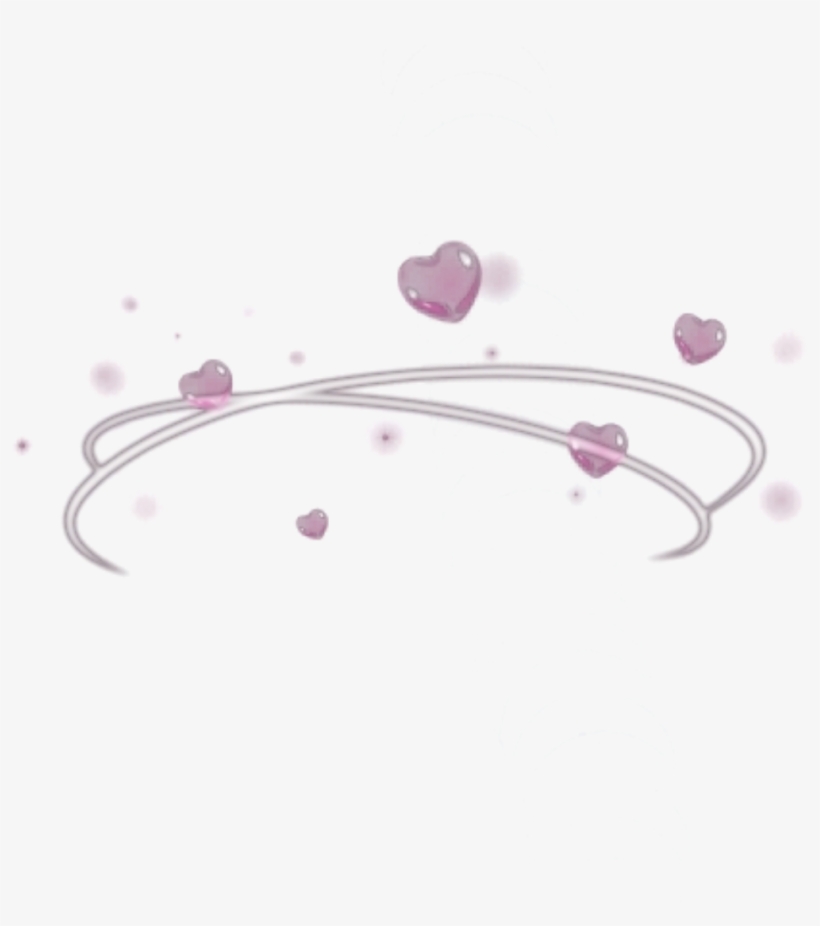 Hearts Cute Edit Soft Mochi Pink Crown - Heart Overlays, transparent png #4221130