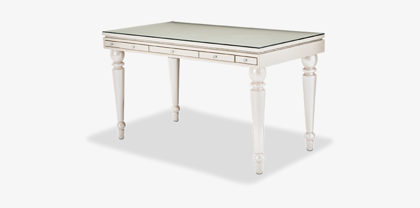 Writing Desk With Glass Top - Glimmering Heights Writing Desk Michael Amini, transparent png #4221231