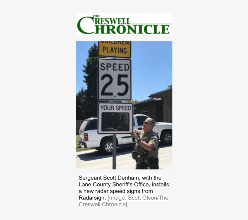 Which Captures Speed Data From Passing Vehicles - Logo Sign, transparent png #4221350