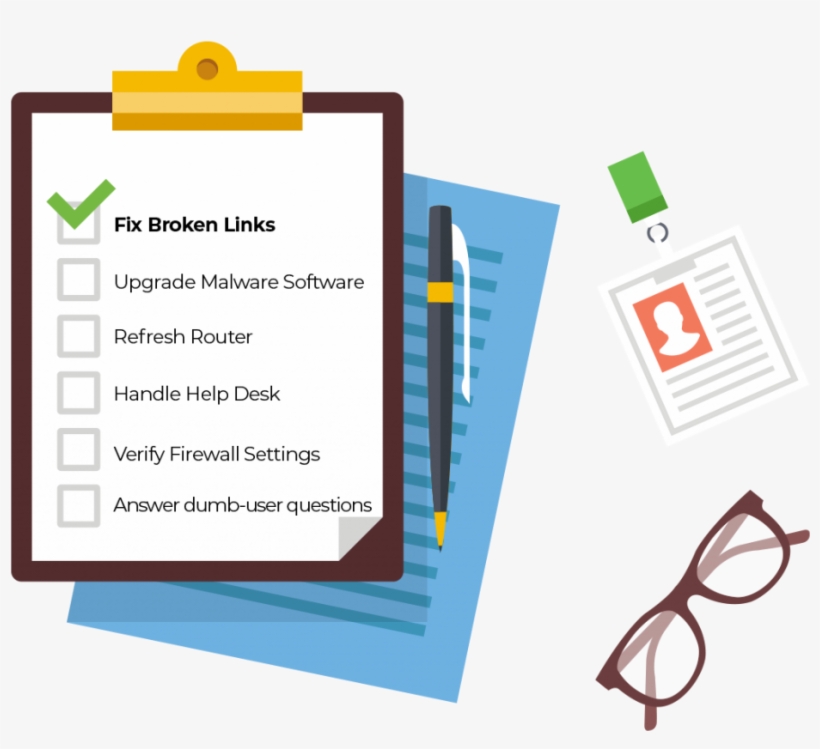 Clipboard-fix File Links - Illustration, transparent png #4221402