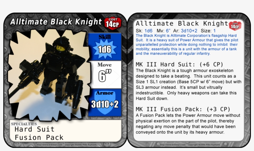 Alltimate Black Knight Card - Card, transparent png #4221730