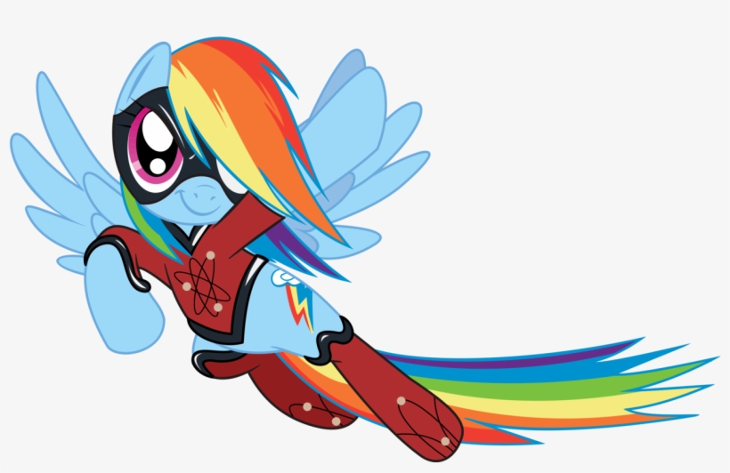 Marelynmanson, Atomic Rainboom, Flying, Rainbow Dash, - Mlp Rainbow Dash Super Hero, transparent png #4221906