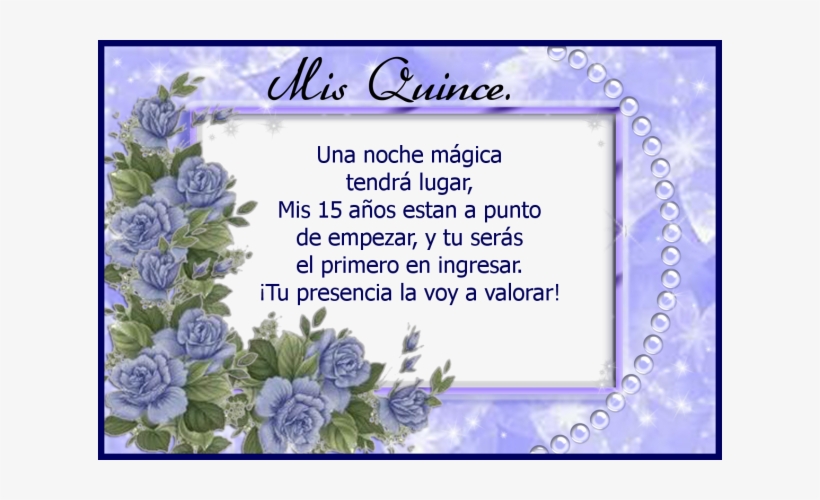 Frases Para Invitaciones De 15 Anos Cortas - Quinceañera, transparent png #4222198