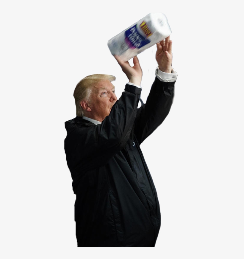 Persontrump Tossing Paper Towels - Trump Tossing Paper Towels, transparent png #4222351
