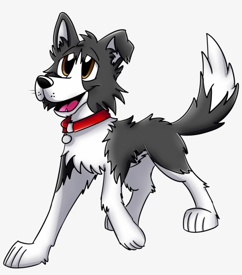 Cartoon Border Collie, transparent png #4222355