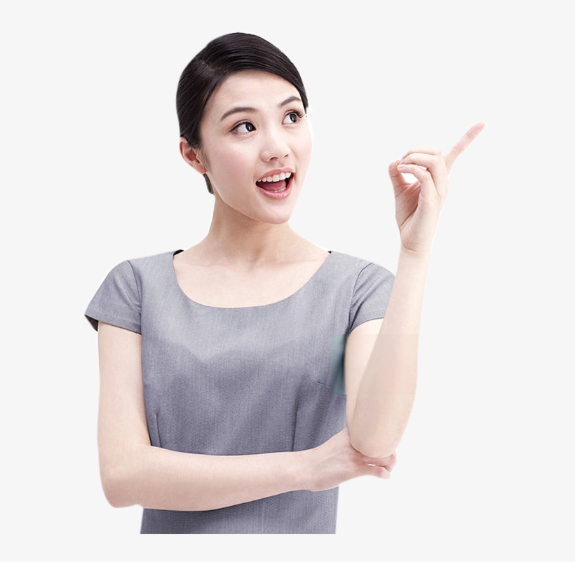 Sign Up Now - Girl Pointing Finger Png, transparent png #4222403