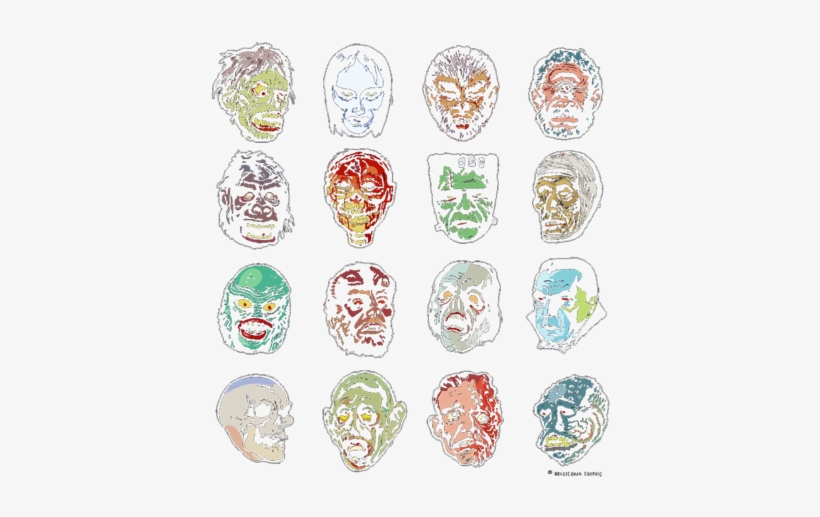 Horror Movie Monster Masks - Ts_trendstyles Horror Movie Monster Masks (color), transparent png #4222616