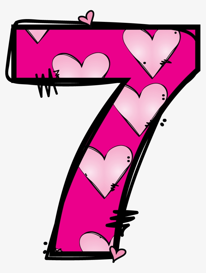 *✿**✿*numbers*✿**✿* - Number 7 Clipart, transparent png #4222677