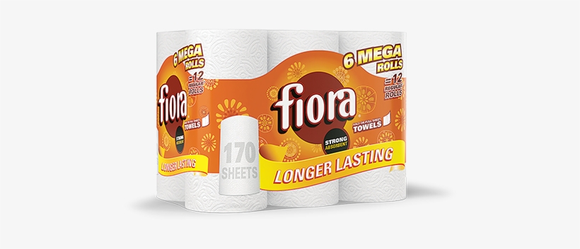 Paper Towels - Fiora Paper Towels Mega Rolls, transparent png #4222847