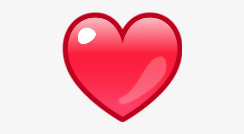 Corazon Emoji Rojo Emoticono Amor - Emoji De Whatsapp Corazon Png, transparent png #4223140