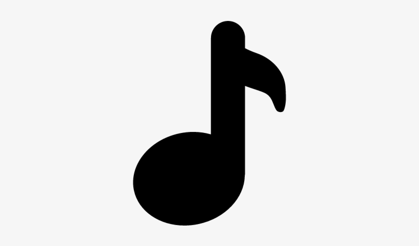 Music Note Black Shape Vector - Imagen De Negra Musica, transparent png #4223304