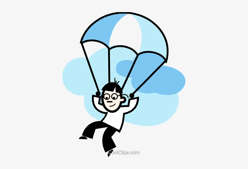 Parasailing Paragliding Royalty Free Vector Clip Art - Person In Deep Thought, transparent png #4223839